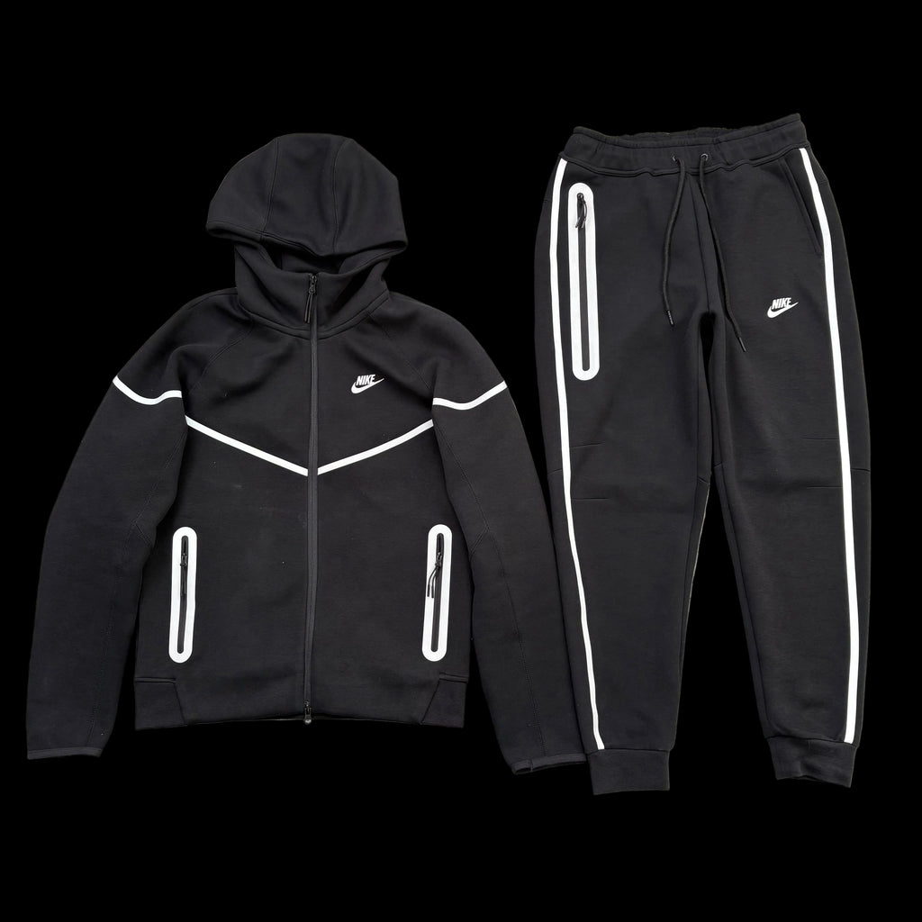 Nike tech track Black suit Reflective