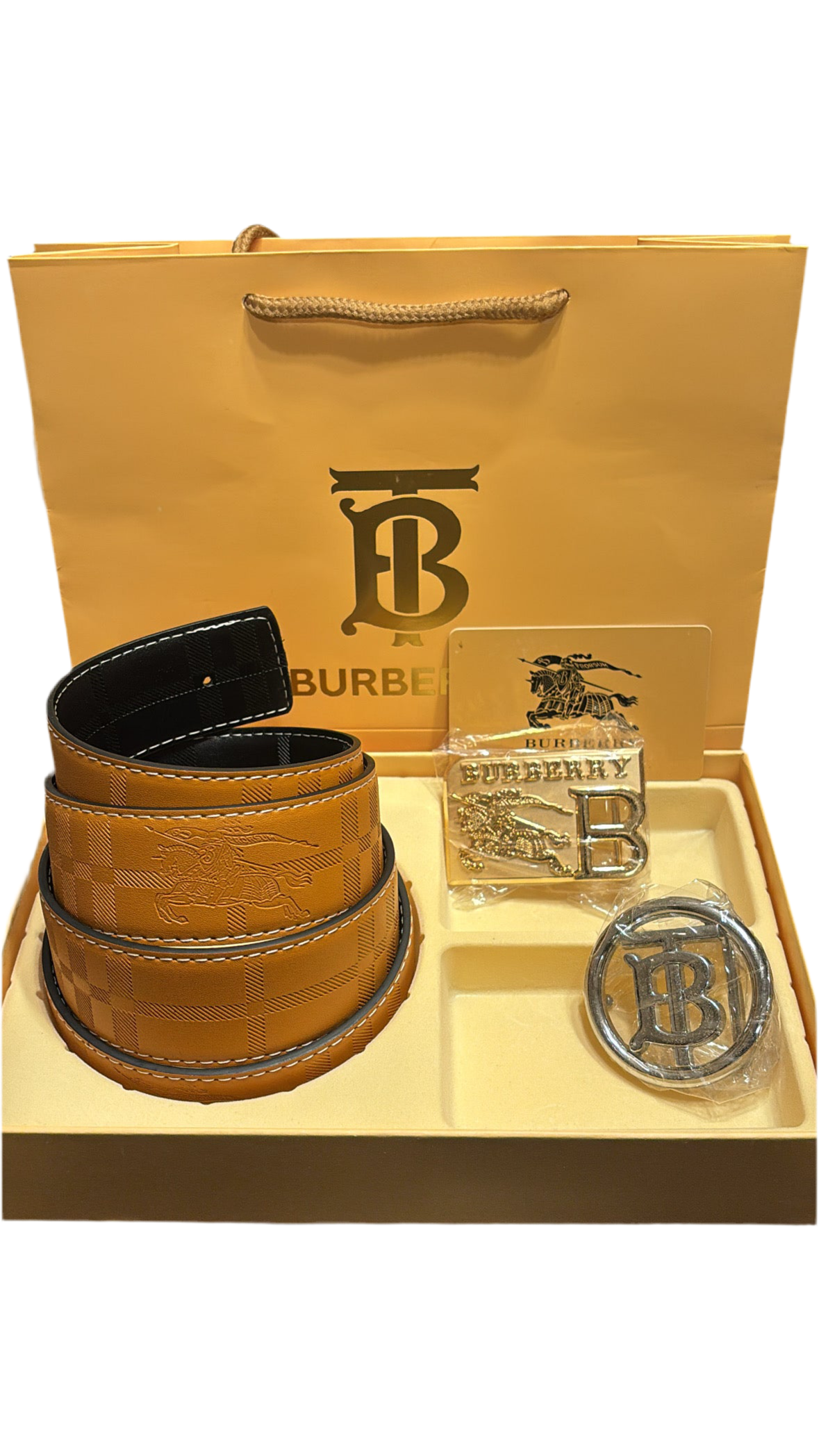 BURBERRY BELT/2pc BUCKLES