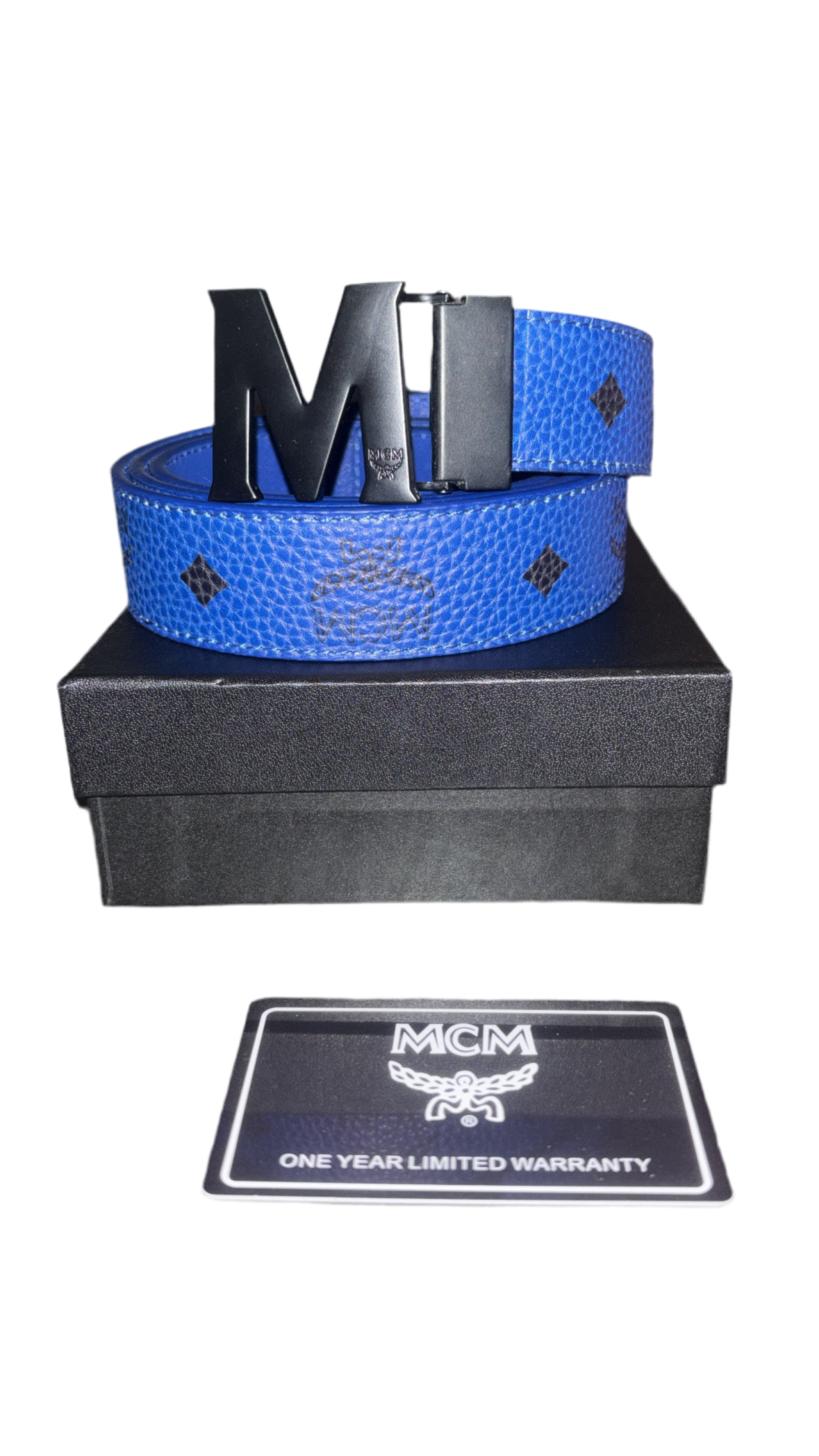 MCM BELT-BLUE