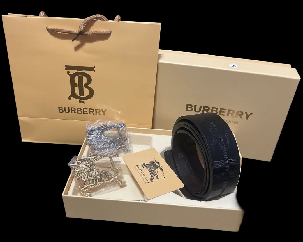 Burberry leather belt