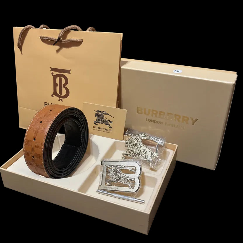 Burberry reversible belt